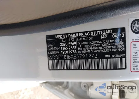 2014 Mercedes-Benz E 350 4Matic from USA, damaged, VIN WDDHF8JBXEA791273